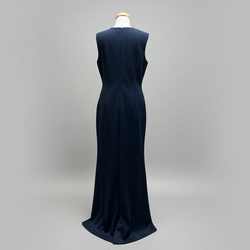 Jessica Howard long navy sleeveless dress, size 16.