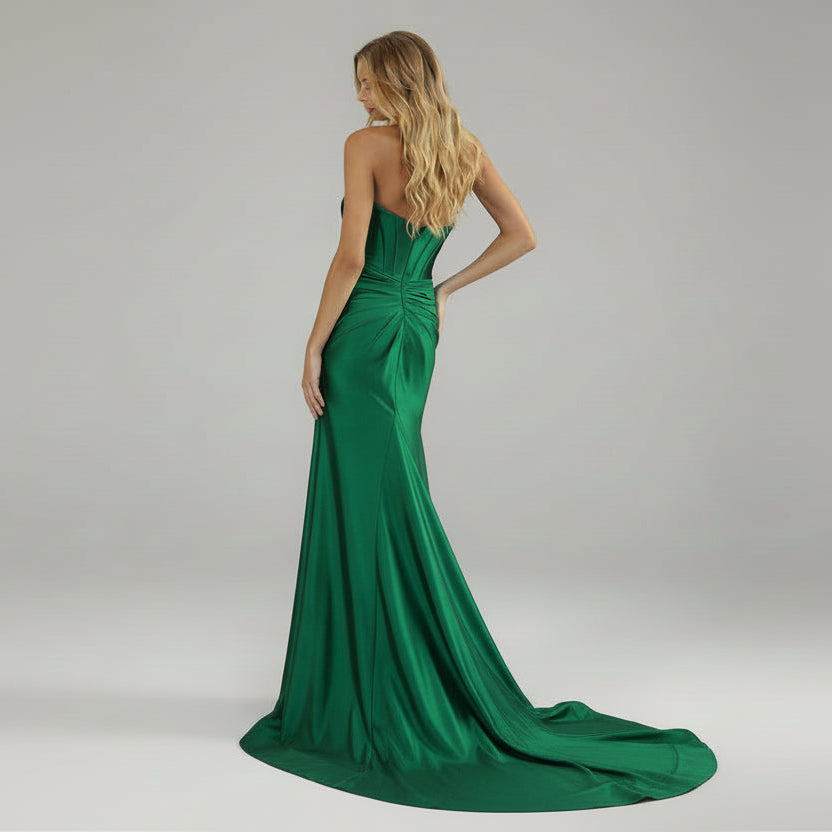 Sherri Hill emerald green corset dress, Size 0