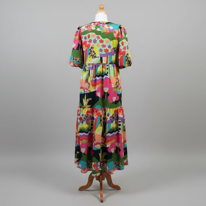 Crosby pink and blue Brawley dress, size S