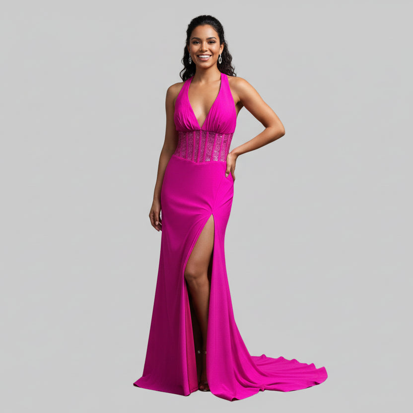 Alyce Paris hot fuchsia dress, sizes 00, 6, and 10, NEW WITH TAGS!