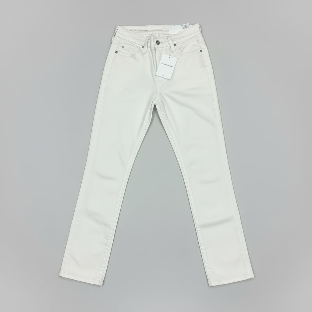 AG jeans ecru Mari crop high-rise slim straight, Size 24