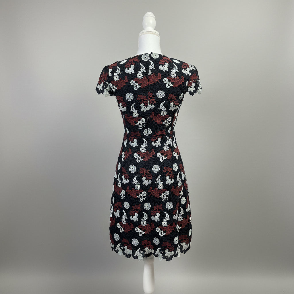 Tory Burch navy guipure lace dress, size 0, NEW WITH TAGS!