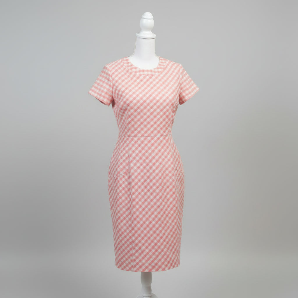 Brooks Bros. pink gingham dress, size 8, NEW WITH TAGS!