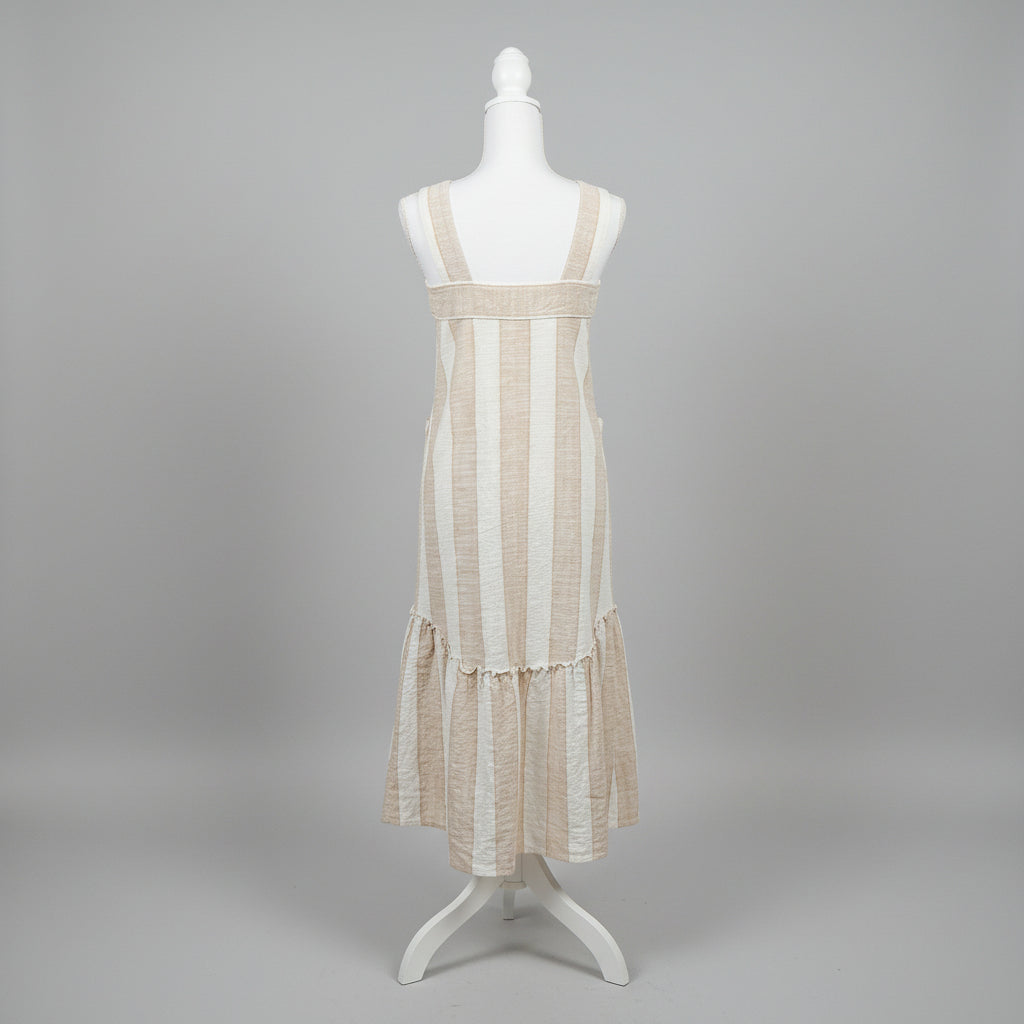 Maeve tan stripe dress, size XS