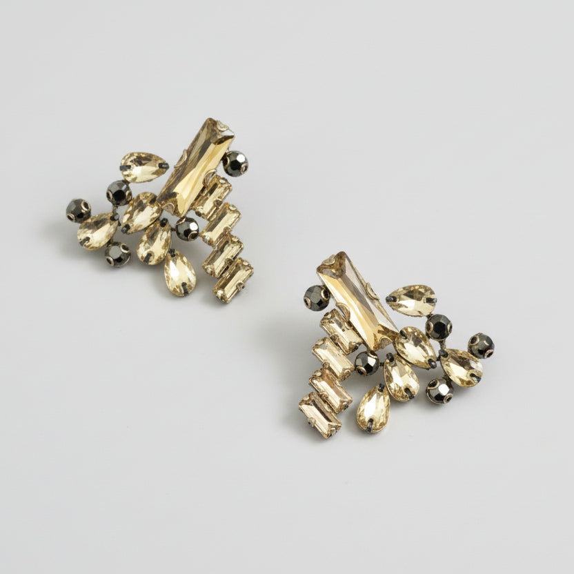 Mignonne Gavigan black/gold Mini Madeline earrings