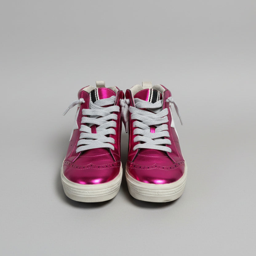 Shu Shop bright pink metallic shoes, Size 7.5