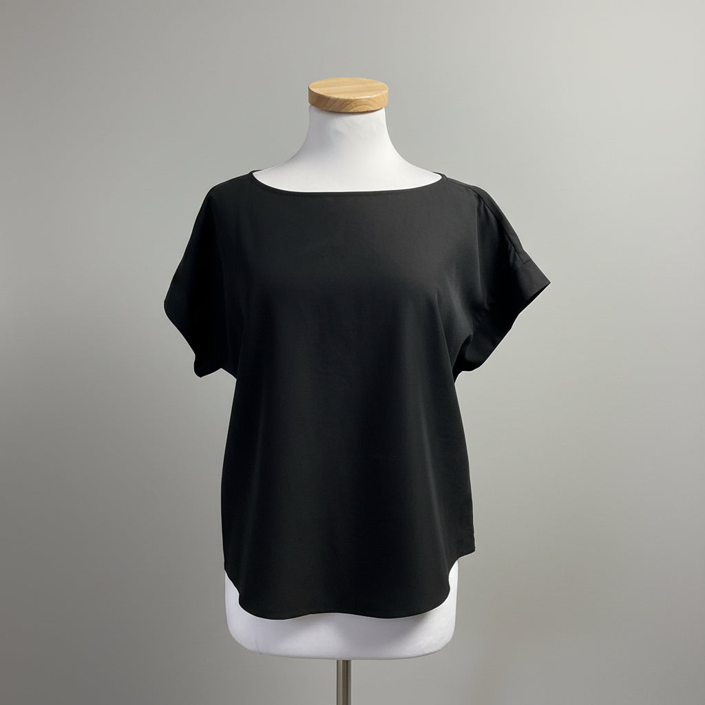 Eileen Fisher black blouse, size XS, NEW WITH TAGS!