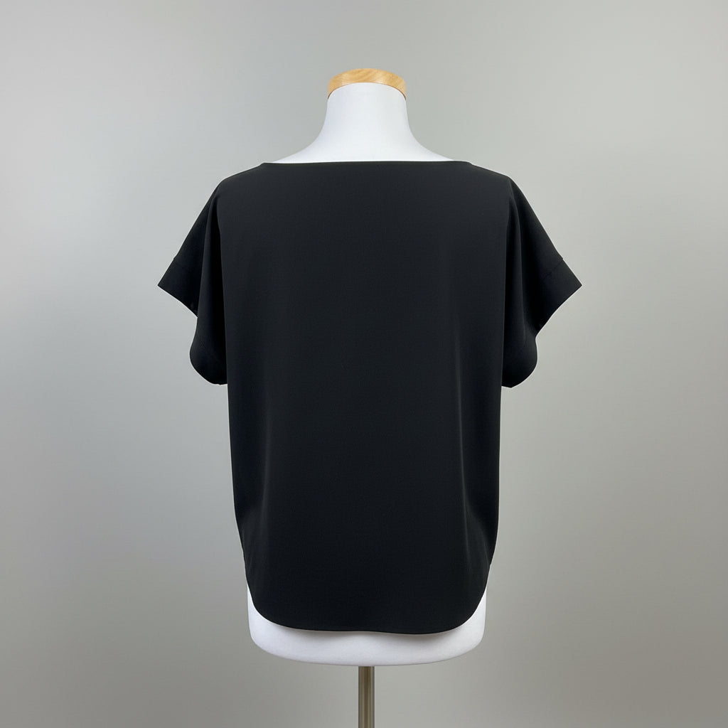 Eileen Fisher black blouse, size XS, NEW WITH TAGS!