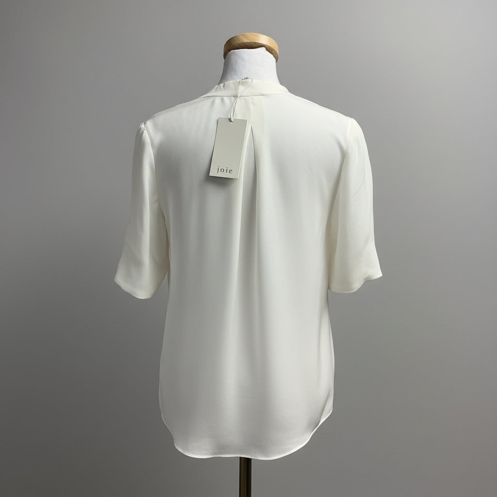 Joie ivory silk blouse, size M, NEW WITH TAGS!