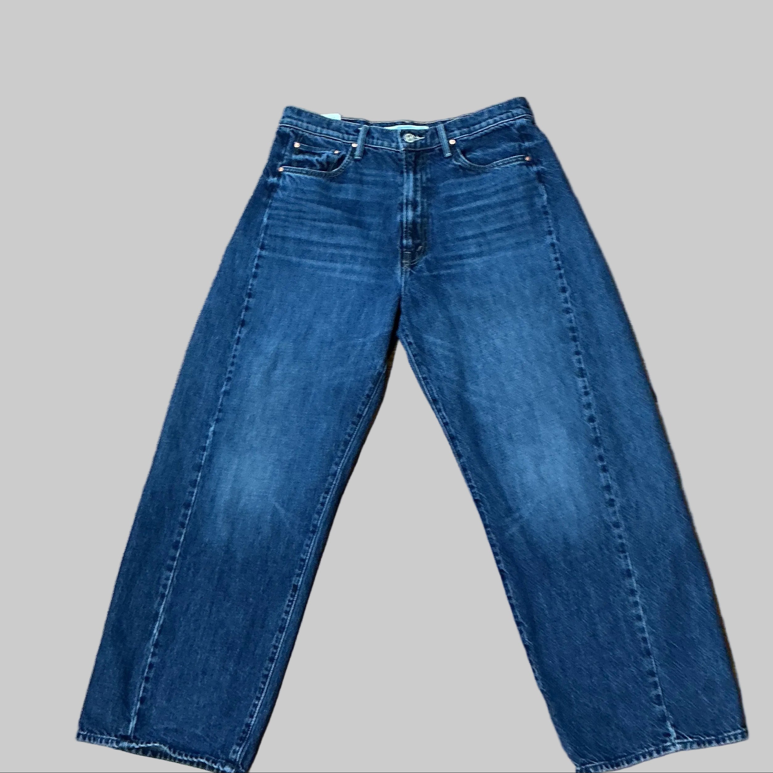 Mother wide leg half-pipe ankle jeans, Size 31/10