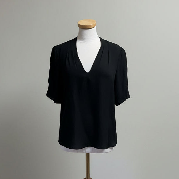 Joie black silk blouse, size M, NEW WITH TAGS!