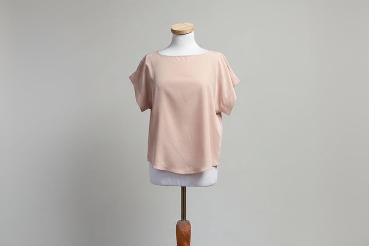 Eileen Fisher blush blouse, size XS, NEW WITH TAGS!