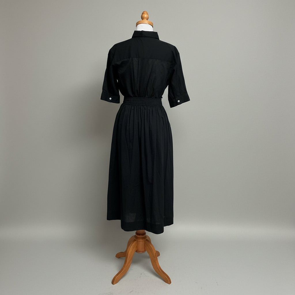 Lilla P black cotton skirt set, size XS, NEW WITH TAGS!