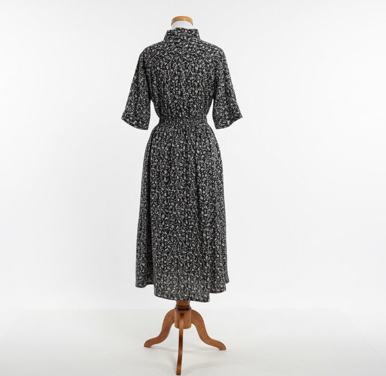 Lilla P dark green floral dress, size XS, NEW WITH TAGS!
