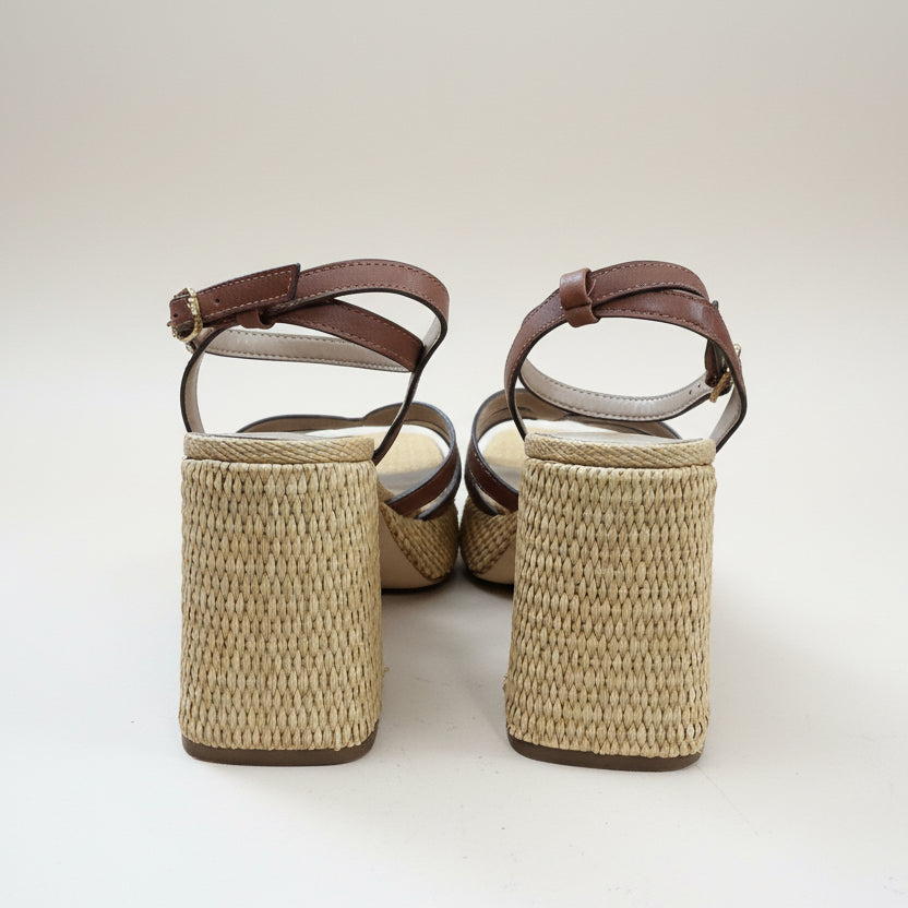 Sam Edelman brown “Reese” platform sandals, size 9