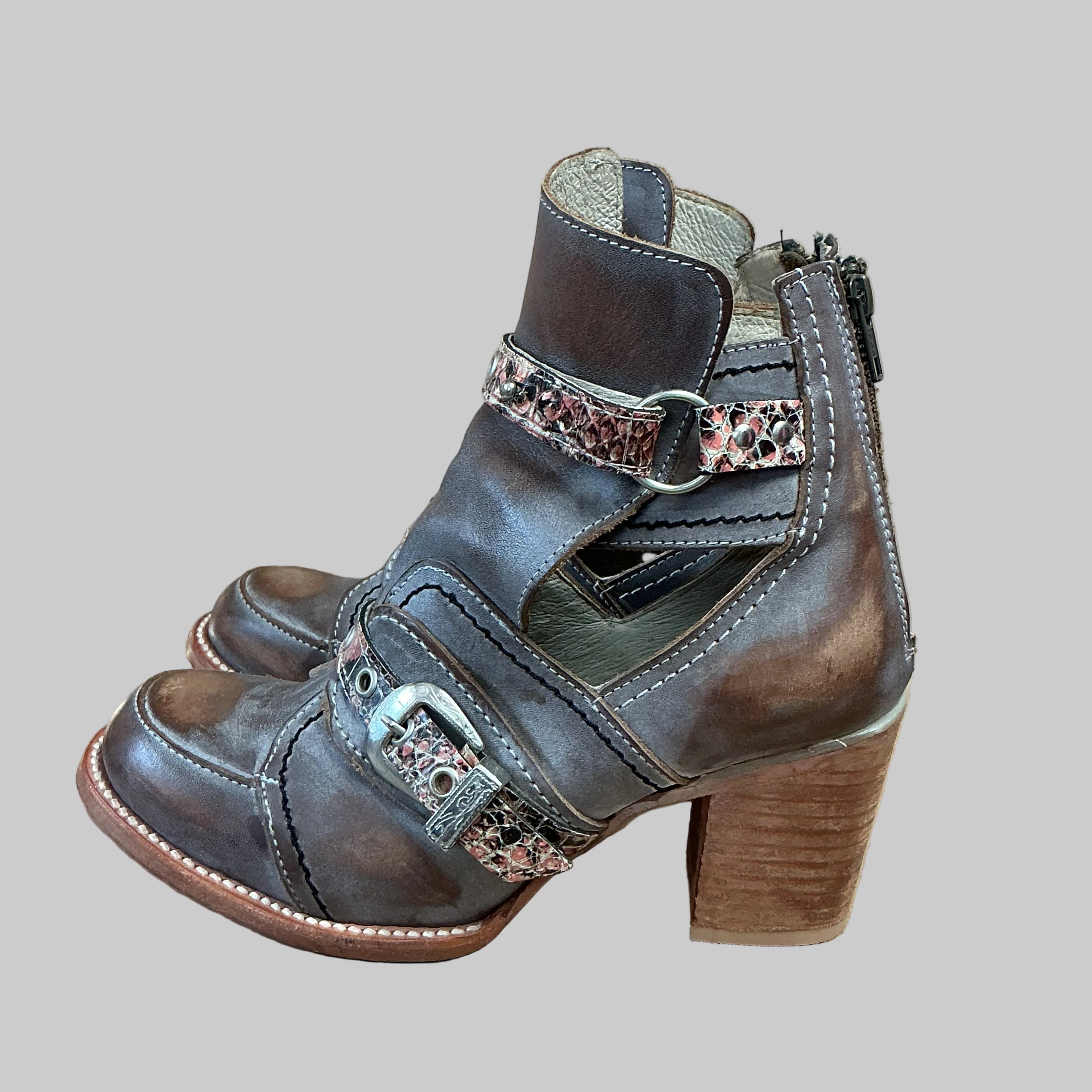 Freebird brown leather Sonoma boots, size 9