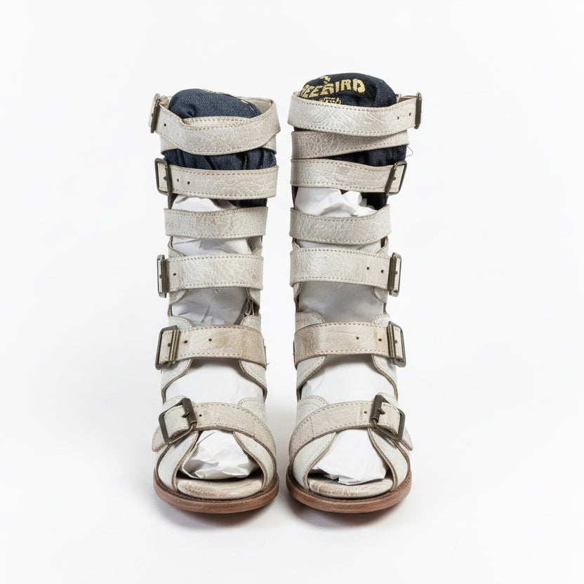 Freebird taupe leather Bond boots, size 9