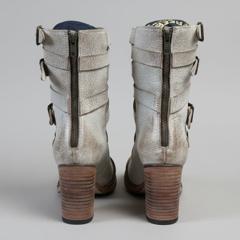 Freebird taupe leather Bond boots, size 9