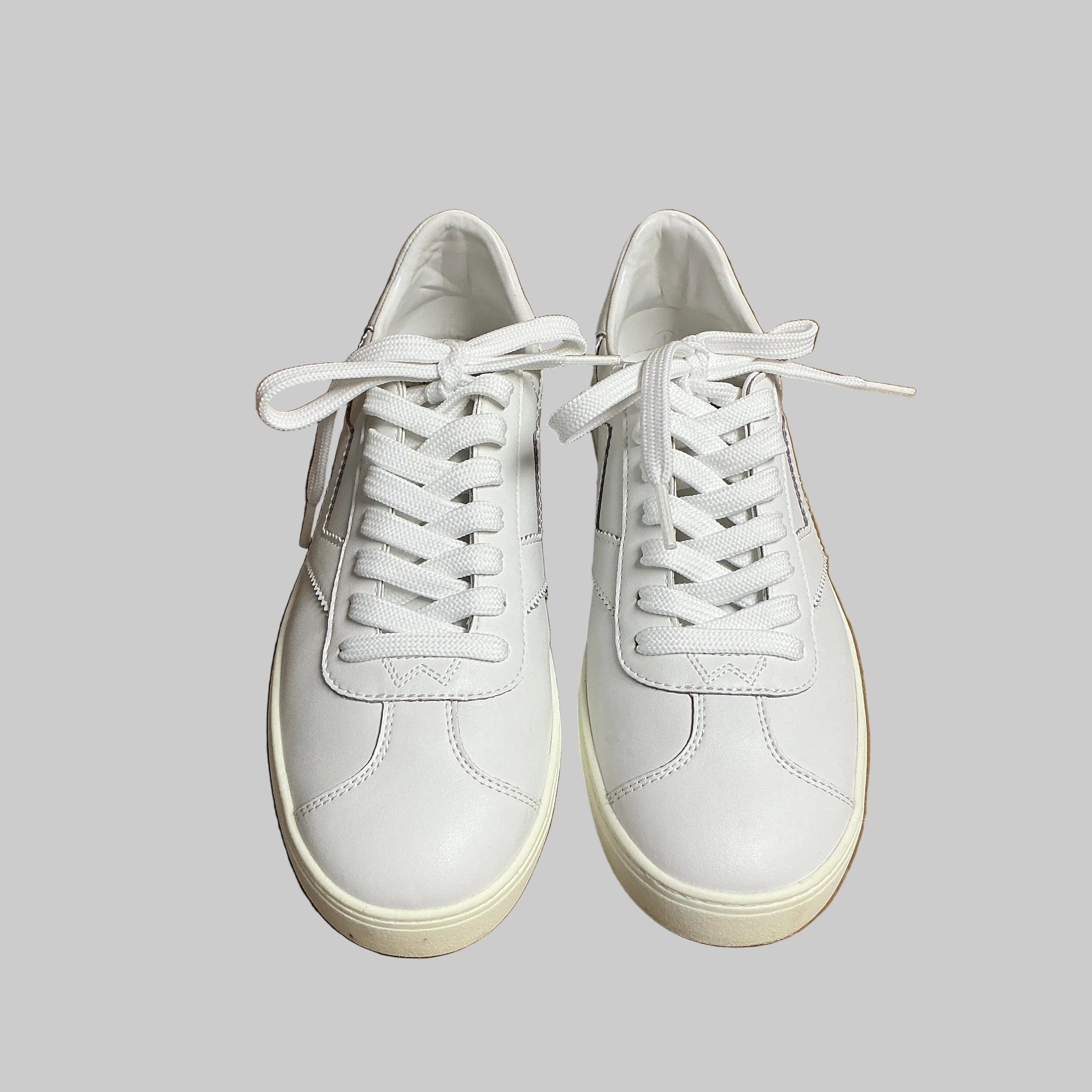 Stuart Weitzman white Daryl sneakers, size 9, LIKE NEW!