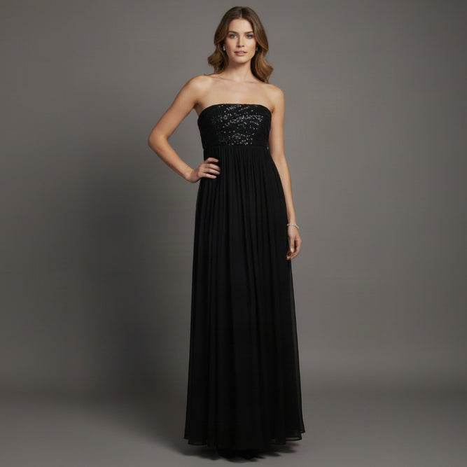 Chan Luu black silk & sequin dress, size XS