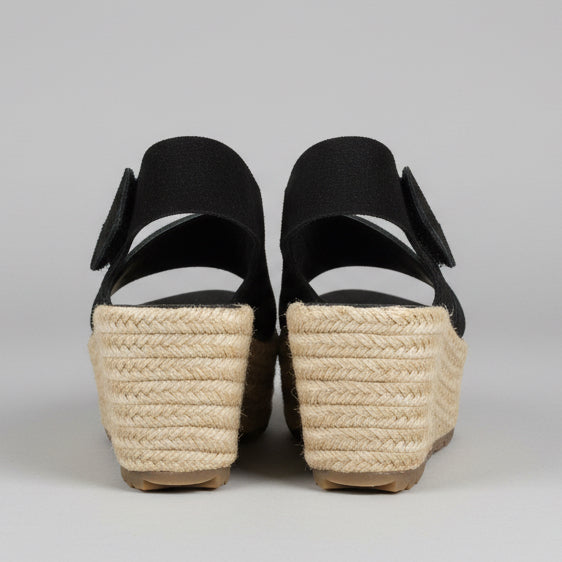 Pedro Garcia black suede wedge, size 9, NEW IN BOX!