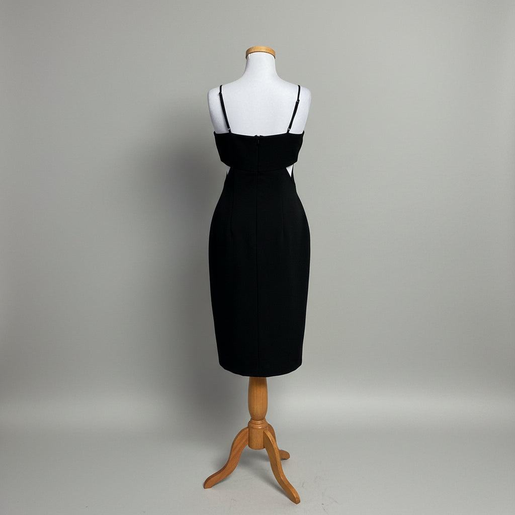 Gianni Bini black dress with cutouts, size 8