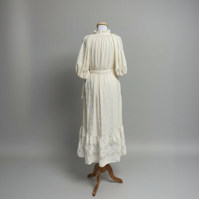 Free the Roses cream eyelet maxi dress, size S