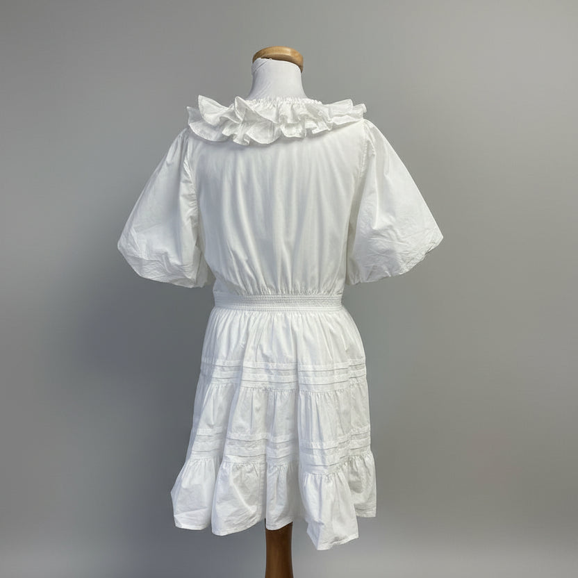 Love The Label white Remy wrap dress, size L