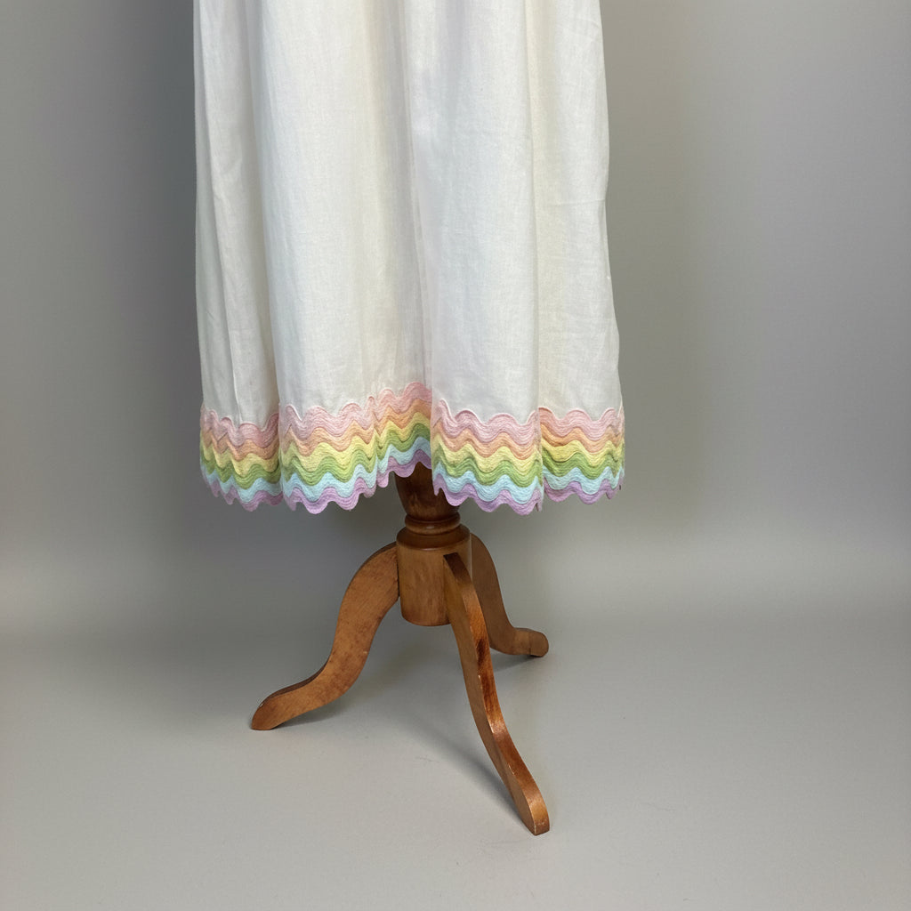 Juliet Dunn white linen maxi, size M