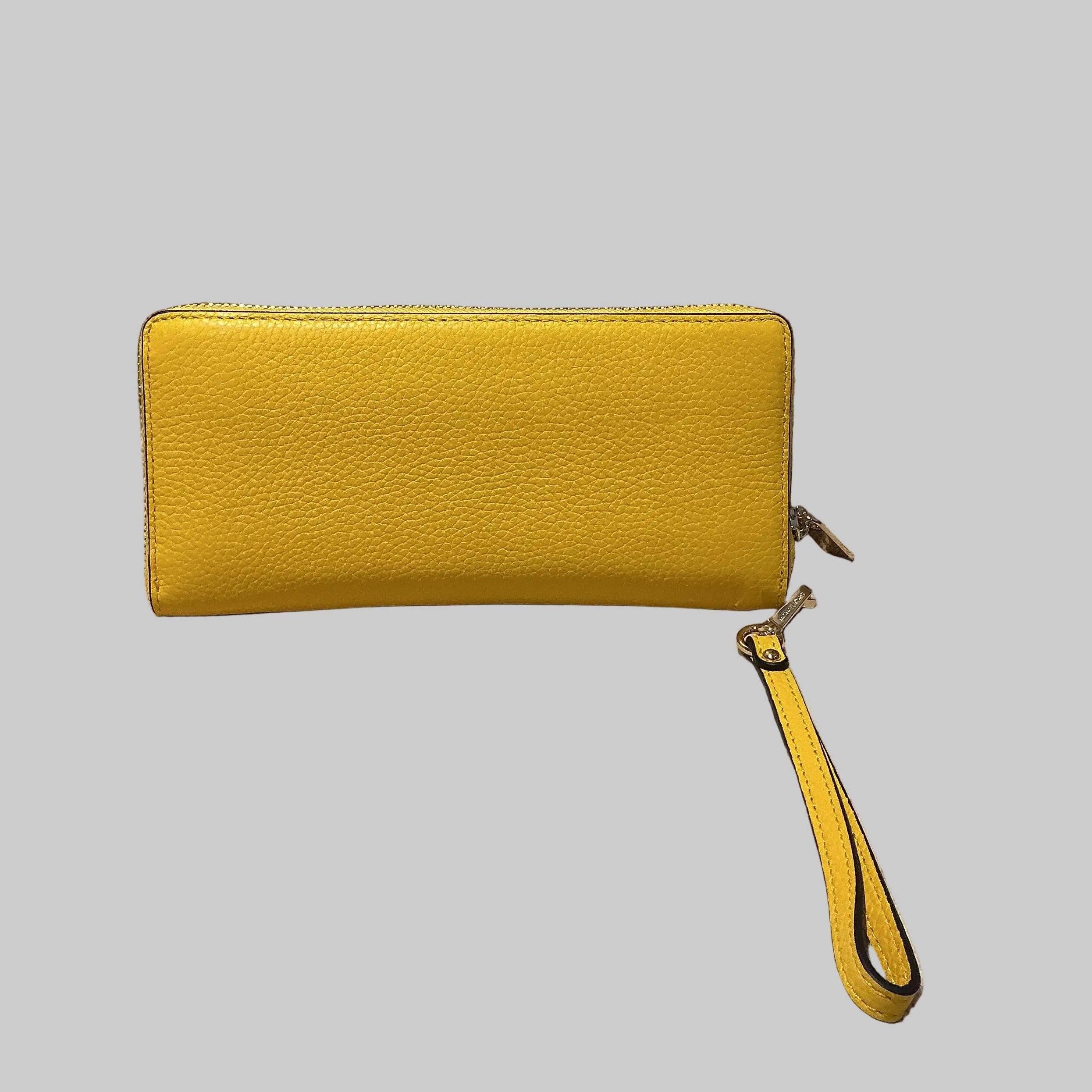 Michael Kors yellow zip Continental wallet, NEW WITH TAGS!