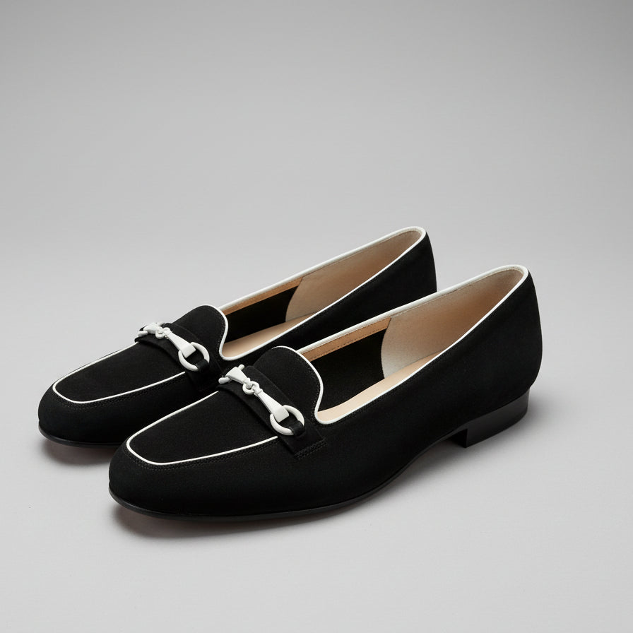 Bally black suede Charmay loafers, size 9.5