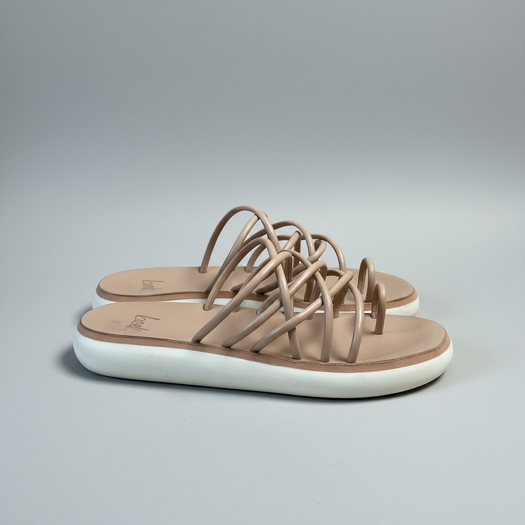 Beek tan strap sandal, size 8