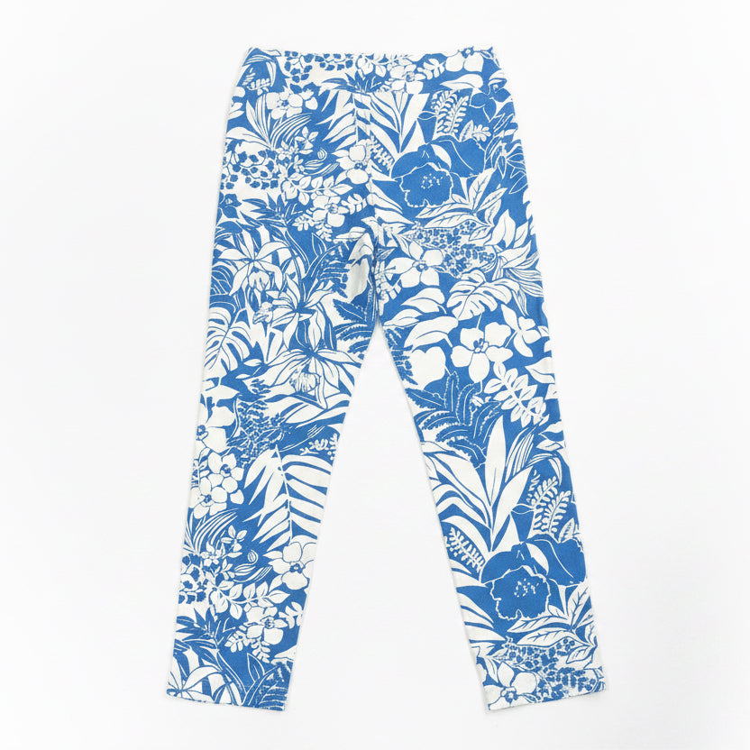 J. McLaughlin blue and white floral pants, size S
