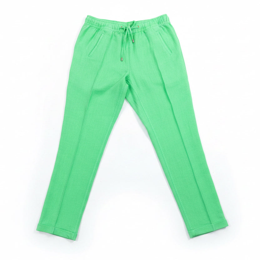 Lilly Pulitzer neon green linen pants, size S