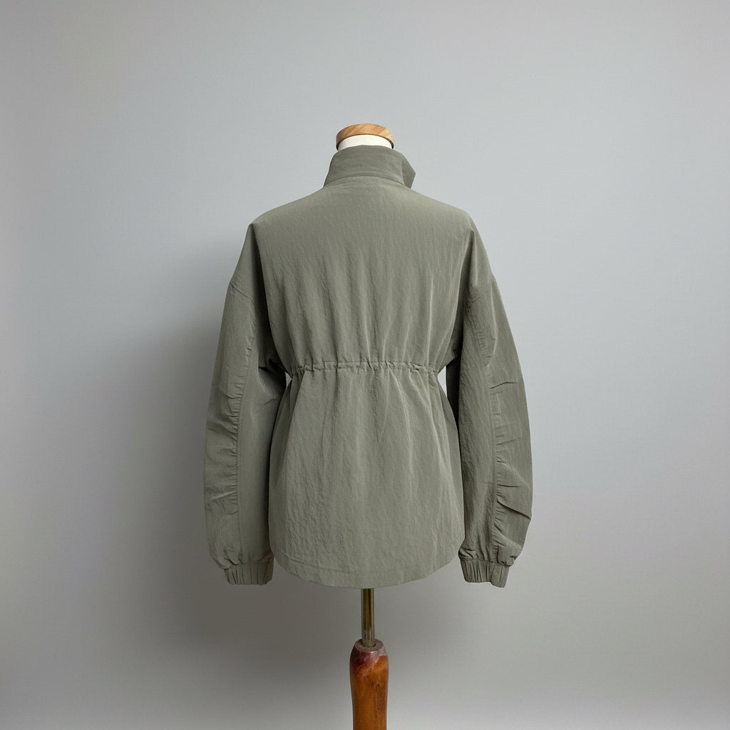 Lululemon khaki crinkle nylon jacket, size S