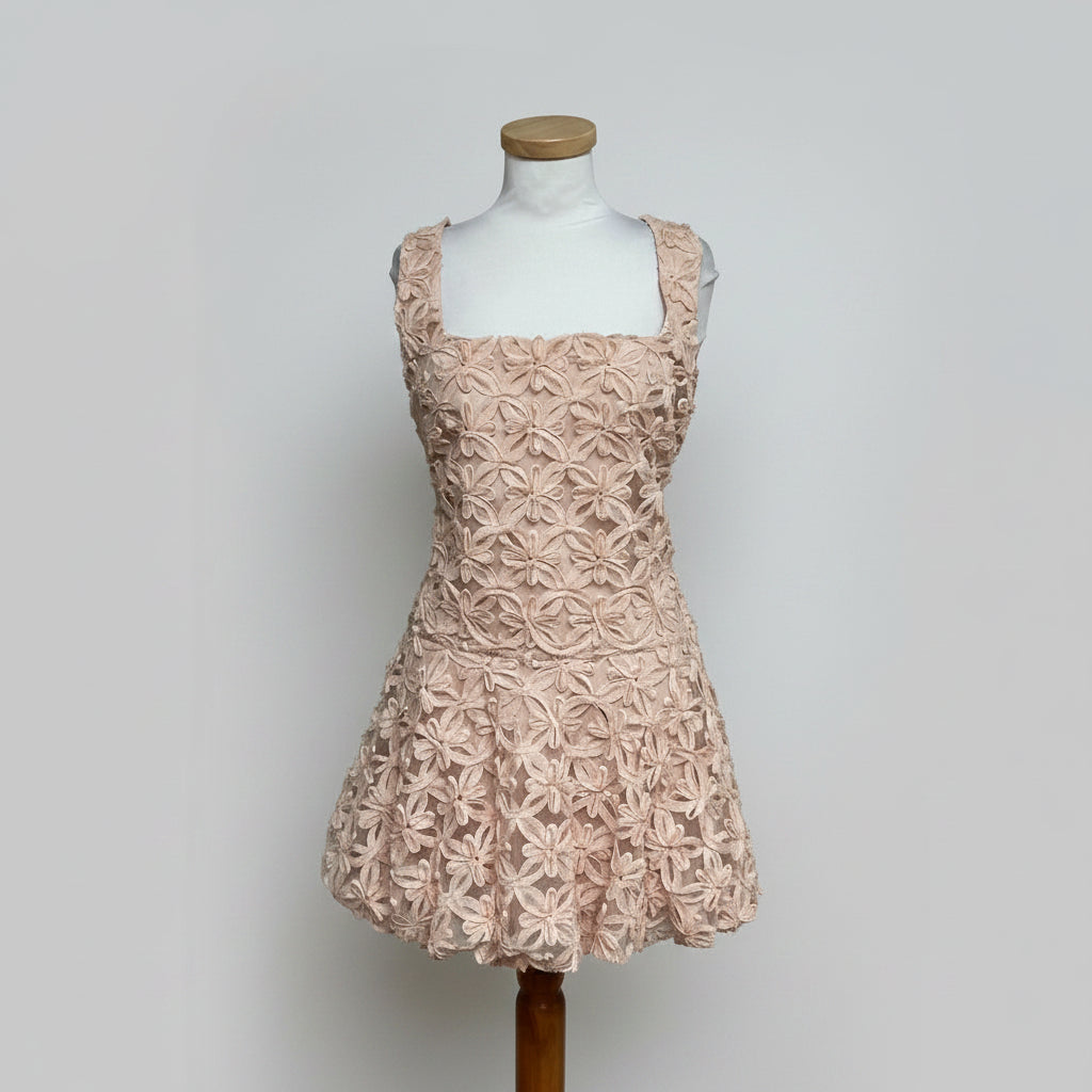 ASTR blush soutache dress, size L, NEW WITH TAGS!