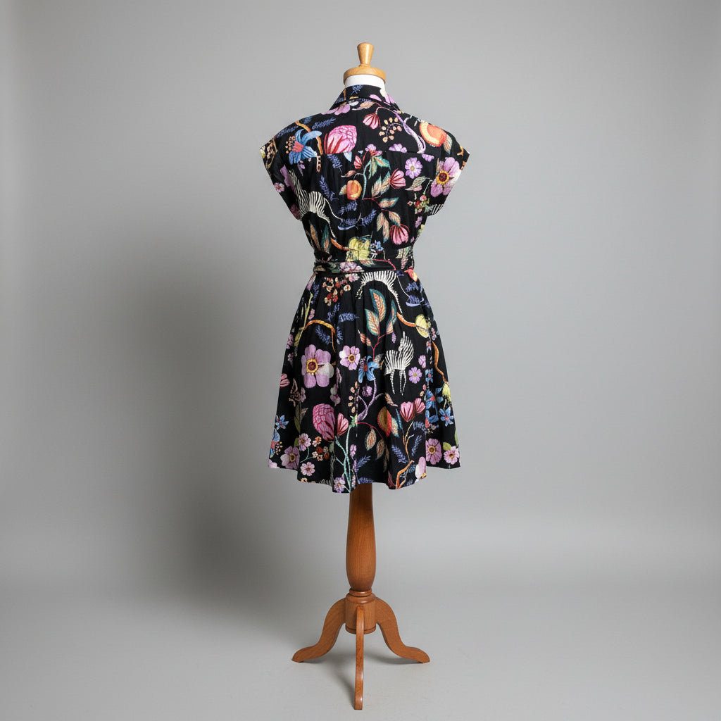 Maeve black floral dress, size 6, NEW WITH TAGS!