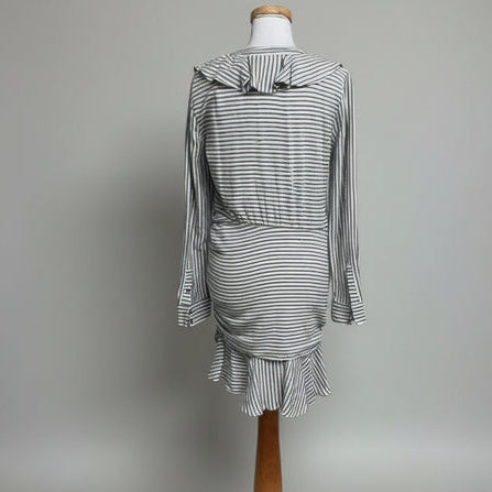 Veronica Beard black stripe Kai dress, size 8