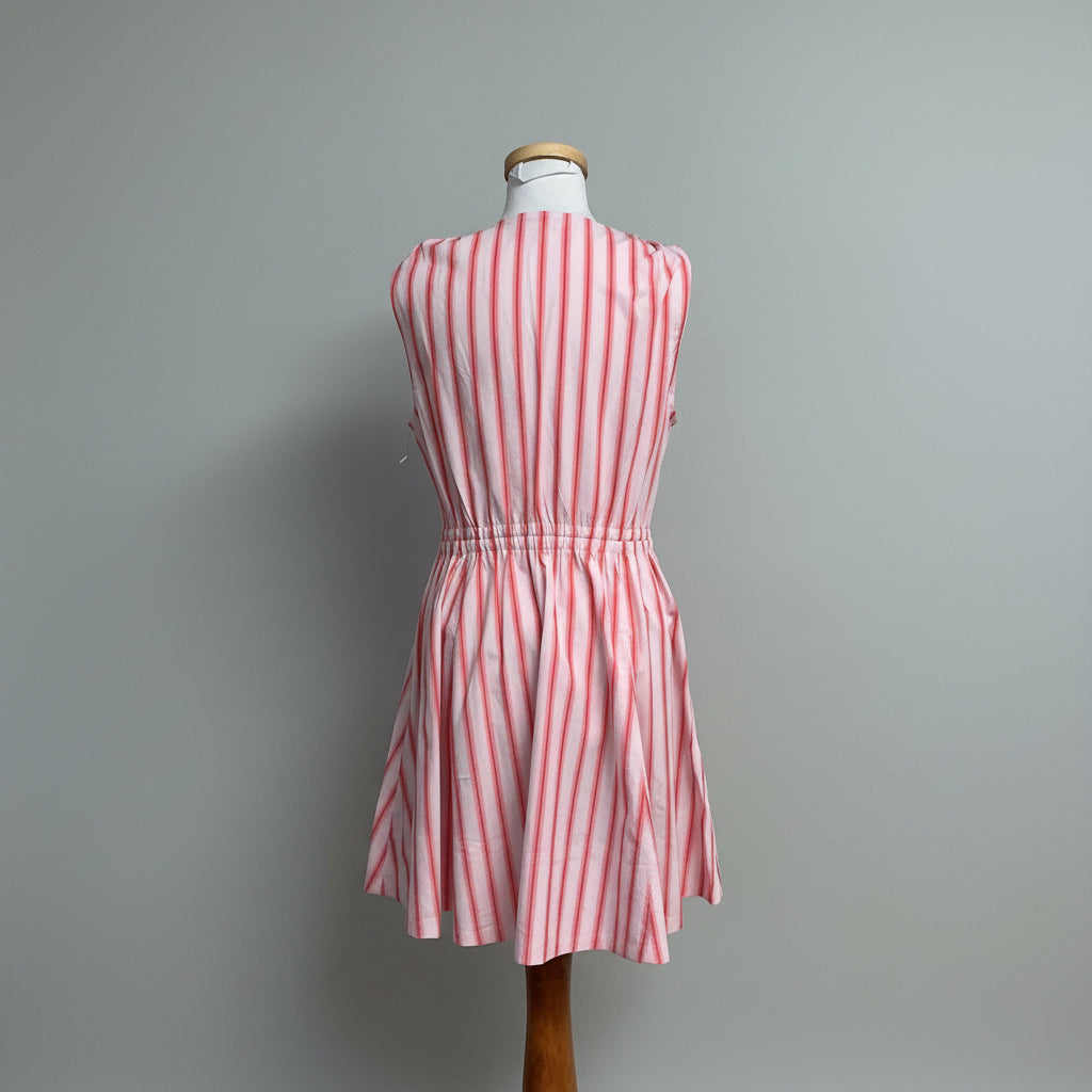 Derek Lam pink and red stripe dress, size 8