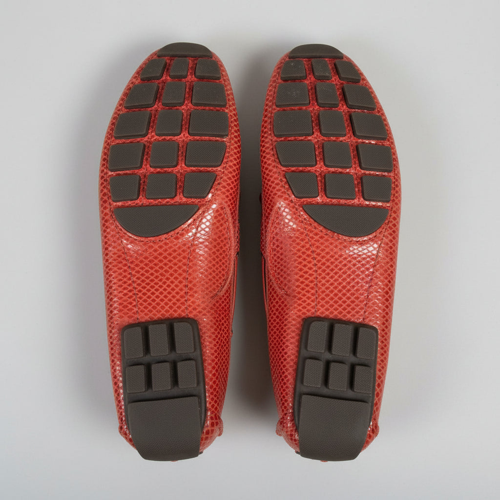 Marc Joseph burnt orange Cypress Hill loafers, size 8