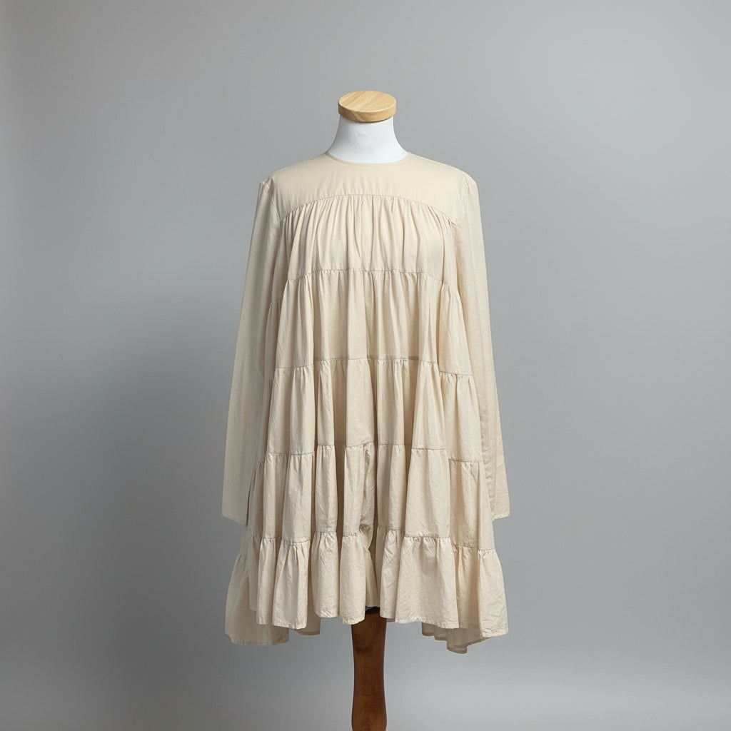 Merlette cream Soliman dress, size XS
