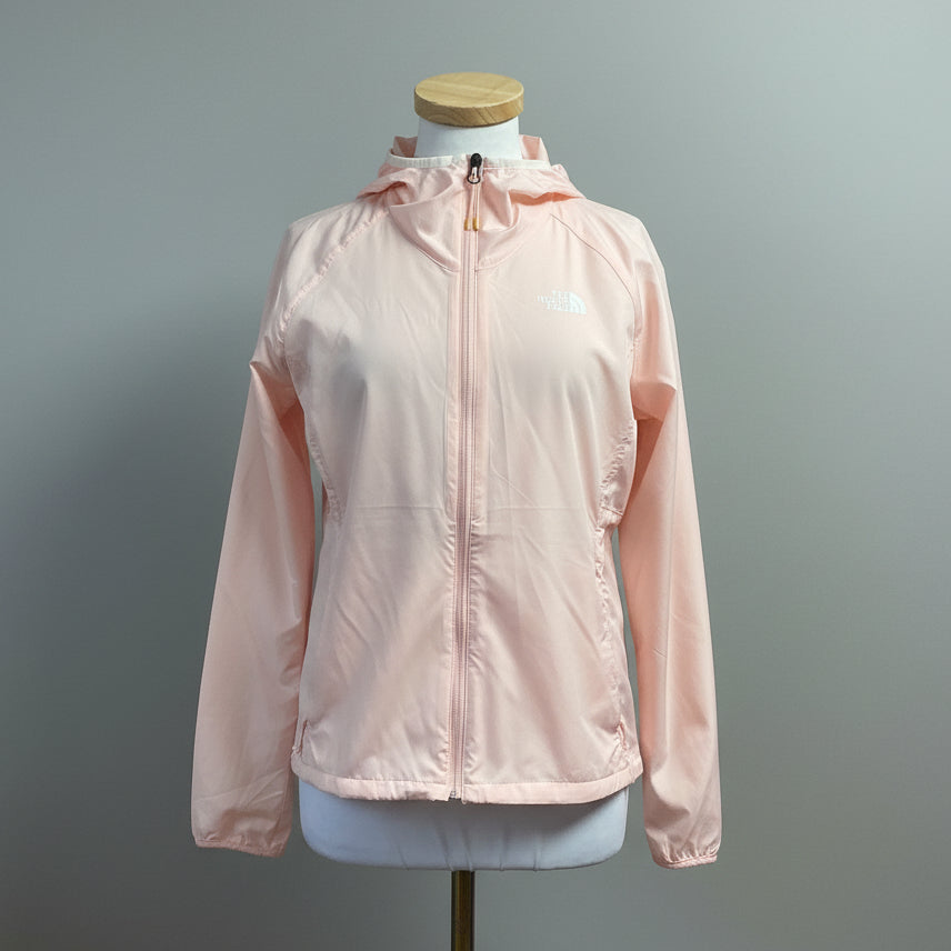 The North Face blush pink Windwall windbreaker, size S