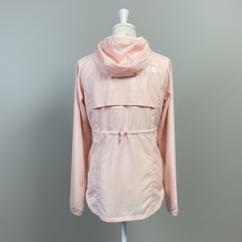 The North Face blush pink Windwall windbreaker, size S