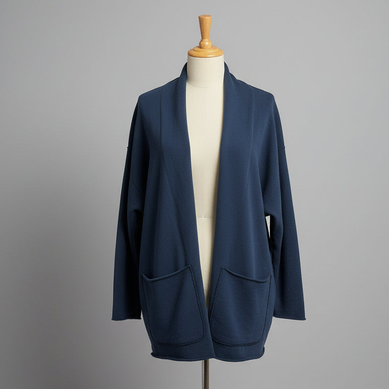 Frank & Eileen navy Barbara Beach cardigan, size XS