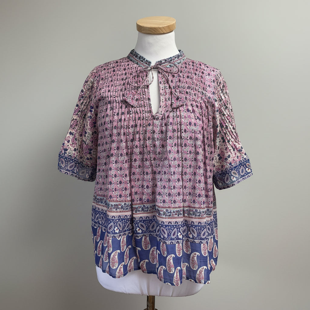 Sea New York pink and purple Bianca top, size 2