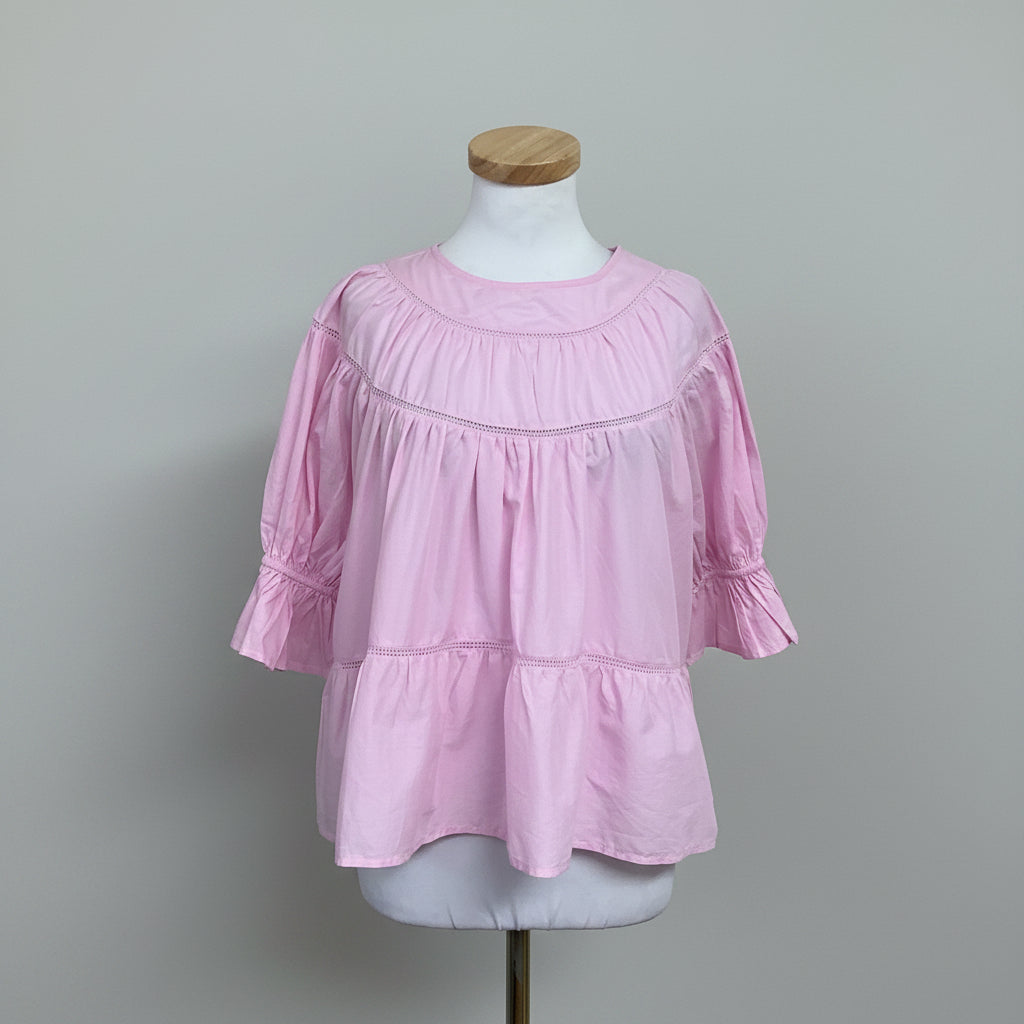 Merlette pink Sol blouse, size XS