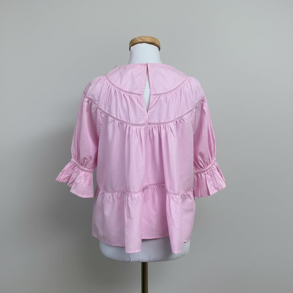 Merlette pink Sol blouse, size XS