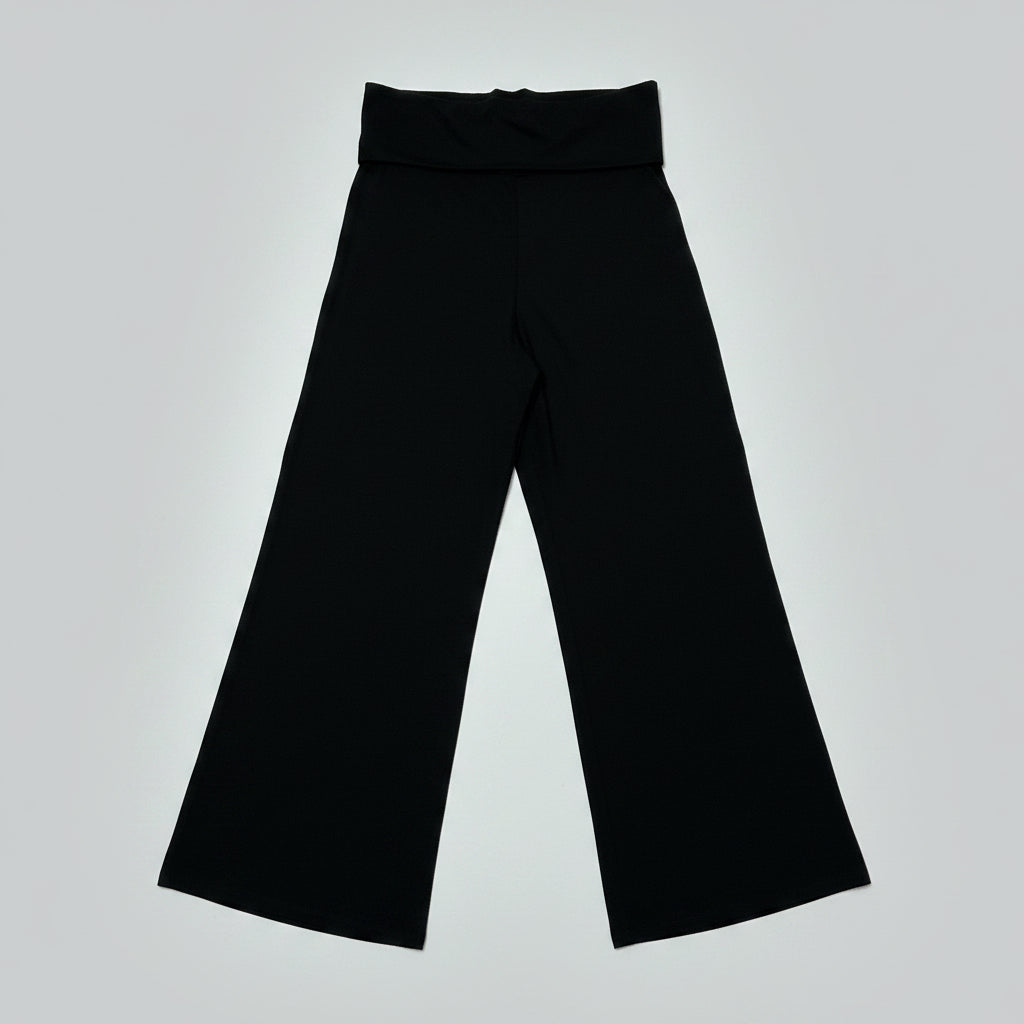 Me+Em black Icon Crop Palazzo  pants, Size XS