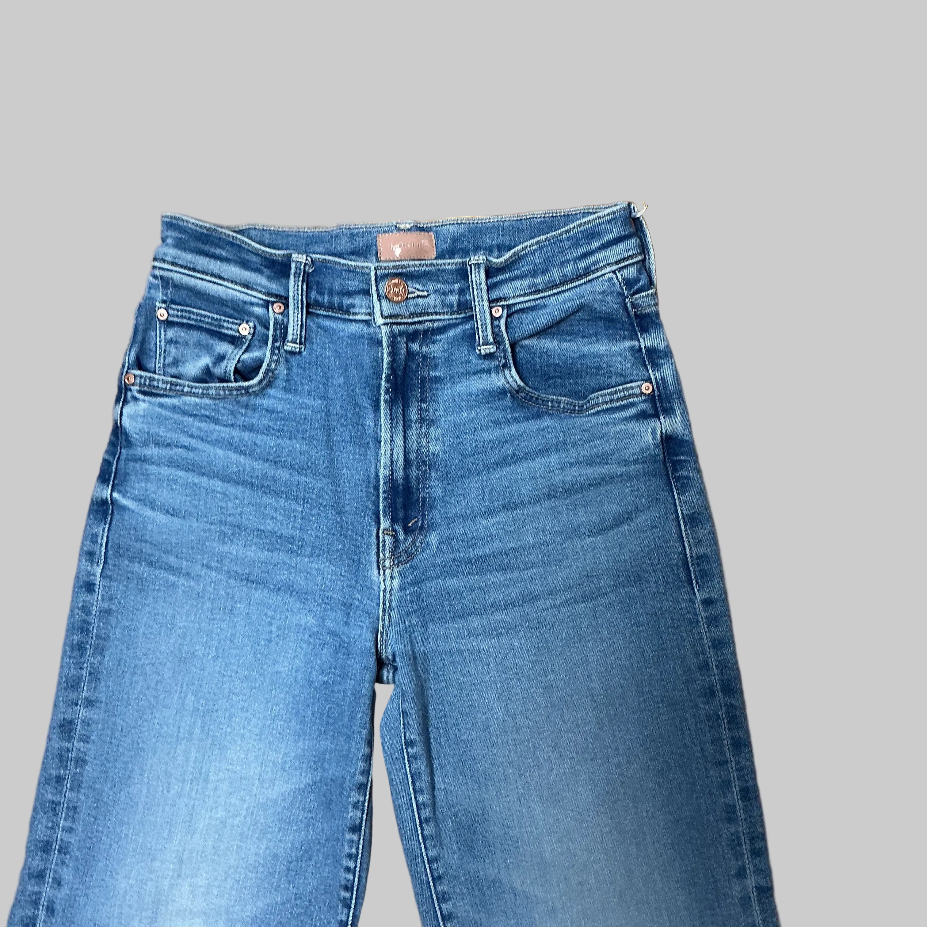 Mother Lil Rambler Zip Flood jeans, Size 25, US Size 0