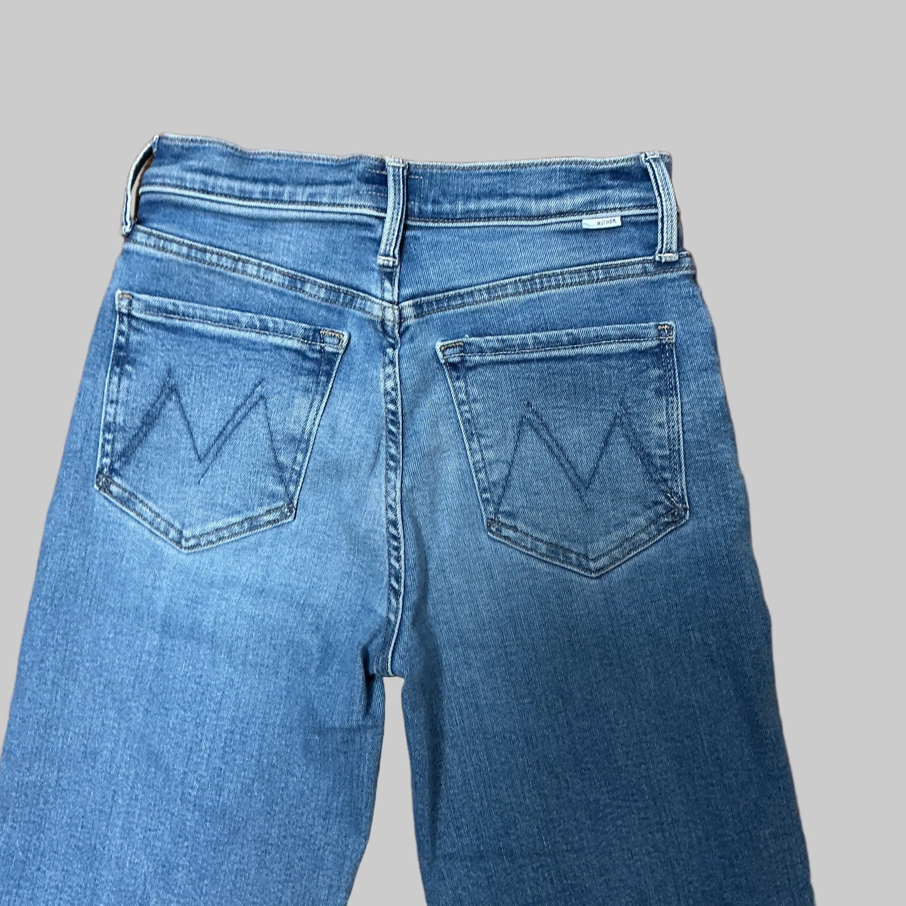 Mother Lil Rambler Zip Flood jeans, Size 25, US Size 0